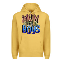 Antique Gold Mom of Boys Mother's Day Premium Hoodie - CowGirlArtShop