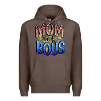 Coffee Mom of Boys Mother's Day Premium Hoodie - CowGirlArtShop