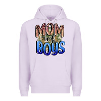 Lilac Mom of Boys Mother's Day Premium Hoodie - CowGirlArtShop