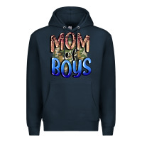 Navy Mom of Boys Mother's Day Premium Hoodie - CowGirlArtShop