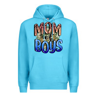 Ocean Blue Mom of Boys Mother's Day Premium Hoodie - CowGirlArtShop