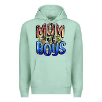 Seafoam Mom of Boys Mother's Day Premium Hoodie - CowGirlArtShop