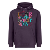 Plum love more worry less olivia Heavyweight Hoodie - OliviaCreatesArt