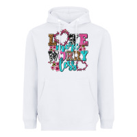 White love more worry less olivia Heavyweight Hoodie - OliviaCreatesArt