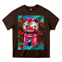 Chocolate Brown candy machine  with heart candies  air Heavy Core Tee - AdoDesignShop