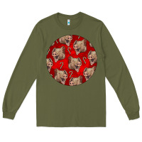 Army Green christmas pig Long Sleeve Tee - LillyAllenDesigns