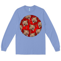 Colony Blue christmas pig Long Sleeve Tee - LillyAllenDesigns