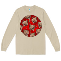 Mushroom christmas pig Long Sleeve Tee - LillyAllenDesigns