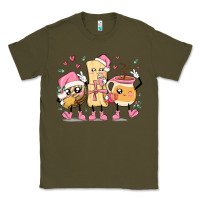 Army Green mexican christmas pan dulce cartoon characters Classic Tee - MaliasSmallBusiness