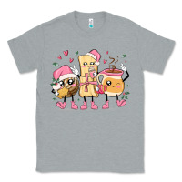 Heather Grey mexican christmas pan dulce cartoon characters Classic Tee - MaliasSmallBusiness