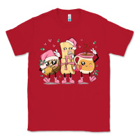 Red mexican christmas pan dulce cartoon characters Classic Tee - MaliasSmallBusiness