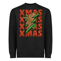 Black xmas lightning bolt Heavyweight Sweatshirt - Jasminsmagicworld