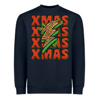 Navy xmas lightning bolt Heavyweight Sweatshirt - Jasminsmagicworld