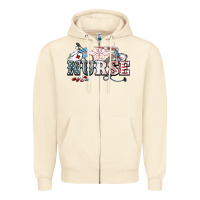 Sandshell American Nurse 4th of july Zipper Hoodie - HowdyJamesFarm
