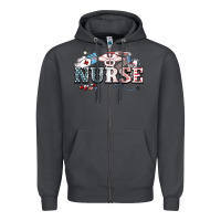 Smoke American Nurse 4th of july Zipper Hoodie - HowdyJamesFarm