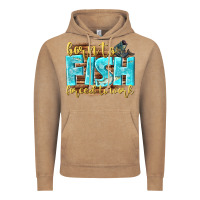 Vintage Coffee born to fish forced to work Vintage Hoodie - NancyCooperArtShop