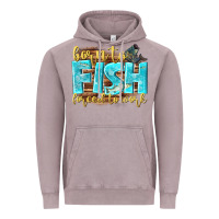 Vintage Zinc born to fish forced to work Vintage Hoodie - NancyCooperArtShop