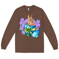 Chestnut easter bunny egg flowers Long Sleeve Tee - RanaPortraitStore