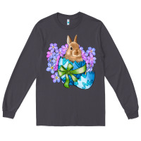 Smoke easter bunny egg flowers Long Sleeve Tee - RanaPortraitStore