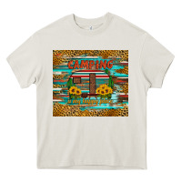 Cream camping is my happy place Heavy Core Tee - Artiststas
