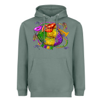 Sage mardi gras lips olivia Heavyweight Hoodie - OliviaCreatesArt