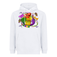 White mardi gras lips olivia Heavyweight Hoodie - OliviaCreatesArt