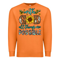 Carrot with god all things are possible Premium Sweatshirt - OliviaCreatesArt