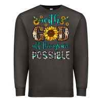 Smoke with god all things are possible Premium Sweatshirt - OliviaCreatesArt
