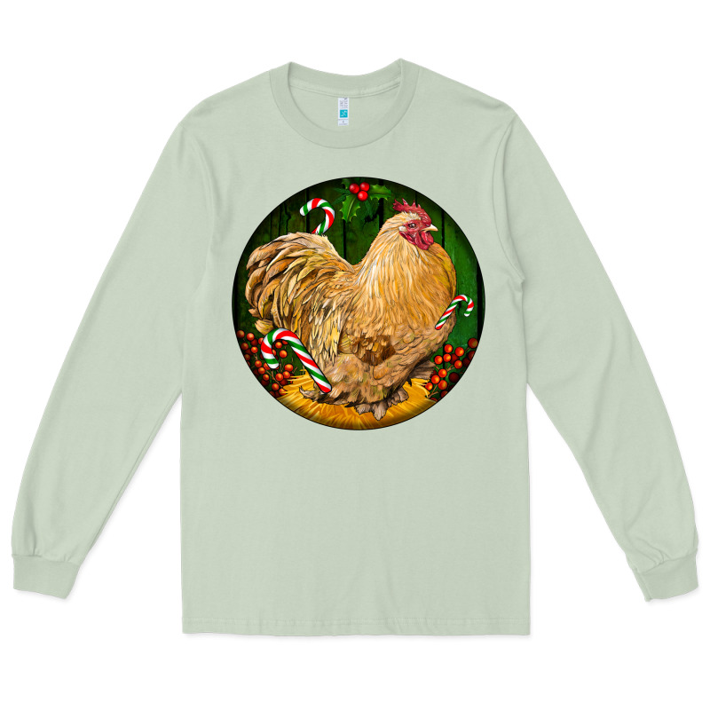 Cochin Rooster Christmas Long Sleeve Tee by LillyAllenDesigns | Teevron