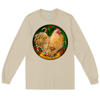 Mushroom cochin rooster christmas Long Sleeve Tee - LillyAllenDesigns