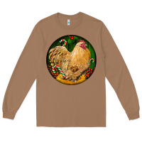 Toasted Coconut cochin rooster christmas Long Sleeve Tee - LillyAllenDesigns
