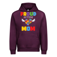 Mauve Wine lil autism mom Urban Hoodie - CowhideDigitalArt