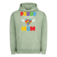 Pigment Oil Green lil autism mom Urban Hoodie - CowhideDigitalArt
