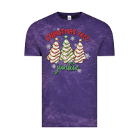 Cloud Purple christmas tree junkie Vintage Tee - MaliasSmallBusiness