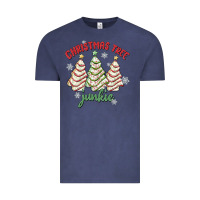 Vintage Denim christmas tree junkie Vintage Tee - MaliasSmallBusiness