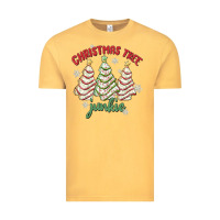 Vintage Mustard christmas tree junkie Vintage Tee - MaliasSmallBusiness