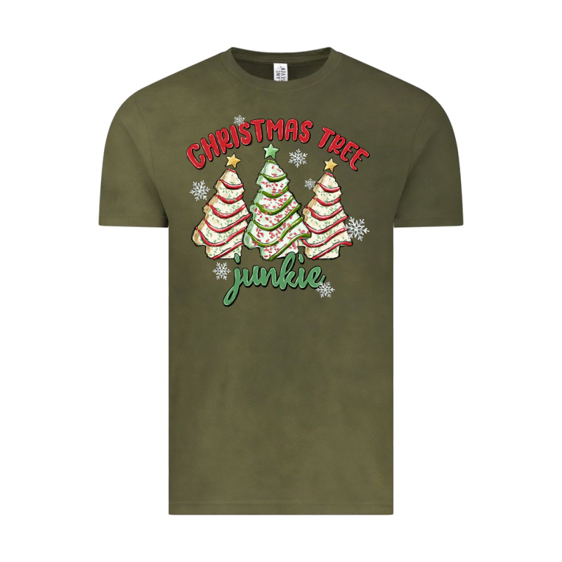Christmas Tree Junkie Vintage Tee by MaliasSmallBusiness | Teevron