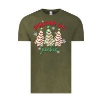 Vintage Olive christmas tree junkie Vintage Tee - MaliasSmallBusiness