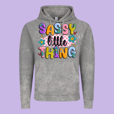 Sassy Little Thing Vintage Hoodie Designed By Maliassmallbusiness