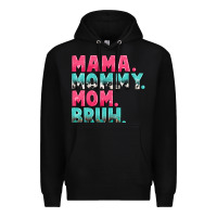 Black Mama Mommy Mom bruh Mother's Day Premium Hoodie - CowGirlArtShop