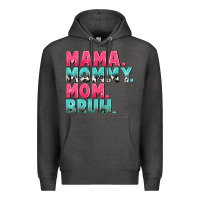 Charcoal Heather Mama Mommy Mom bruh Mother's Day Premium Hoodie - CowGirlArtShop