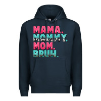 Navy Mama Mommy Mom bruh Mother's Day Premium Hoodie - CowGirlArtShop