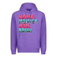 Purple Mama Mommy Mom bruh Mother's Day Premium Hoodie - CowGirlArtShop