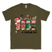 Army Green teacher christmas Classic Tee - MaliasSmallBusiness
