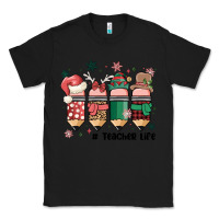 Black teacher christmas Classic Tee - MaliasSmallBusiness