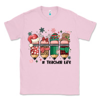 Bubblegum Pink teacher christmas Classic Tee - MaliasSmallBusiness