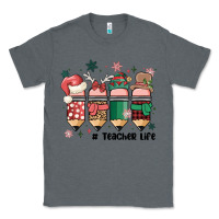 Charcoal Heather teacher christmas Classic Tee - MaliasSmallBusiness