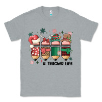 Heather Grey teacher christmas Classic Tee - MaliasSmallBusiness