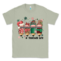 Matcha teacher christmas Classic Tee - MaliasSmallBusiness