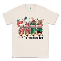 Natural teacher christmas Classic Tee - MaliasSmallBusiness